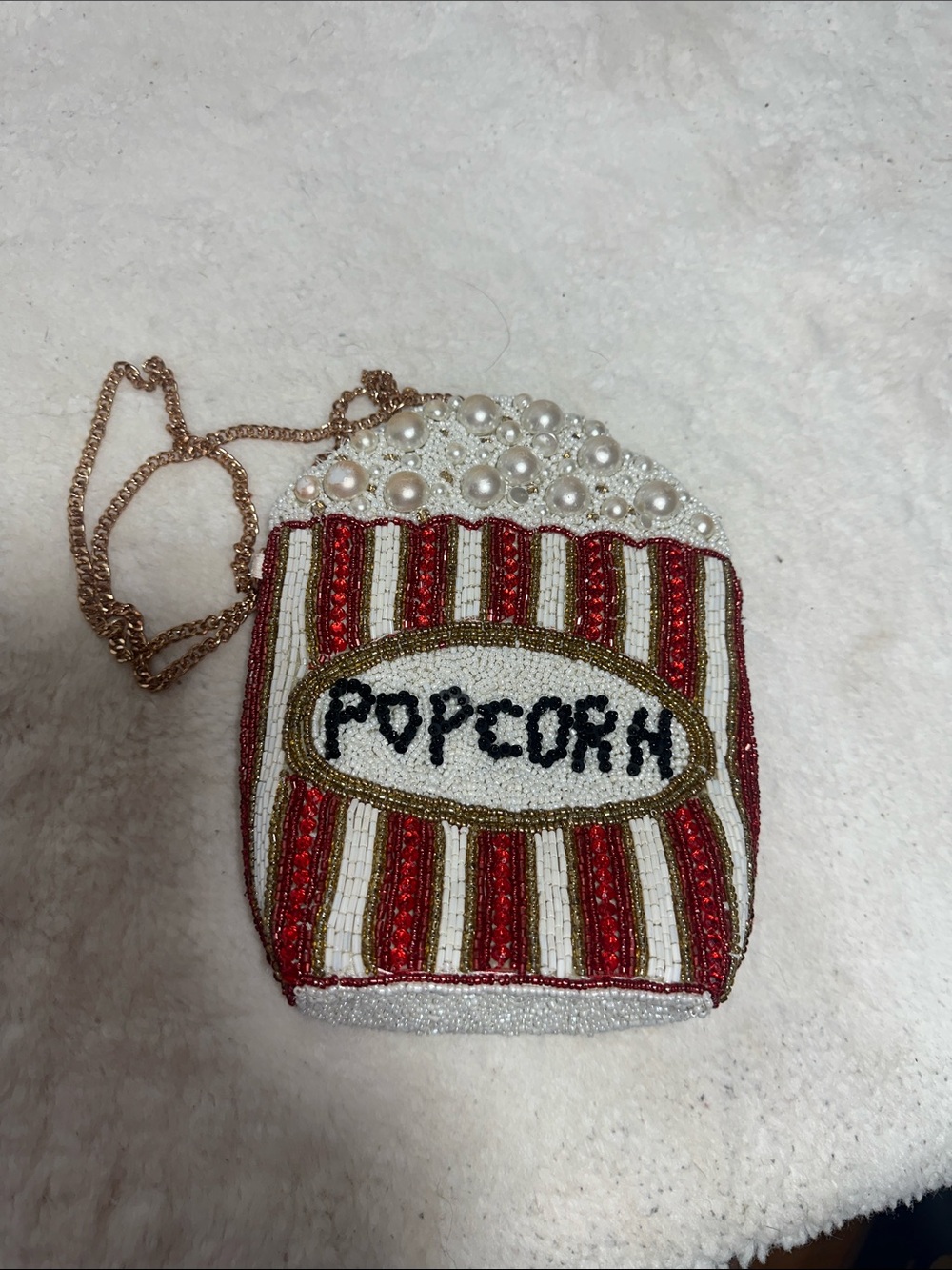 Made in India popcorn beaded crossbody bag